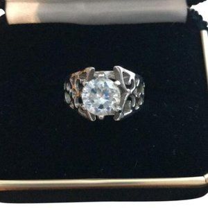 Macy's Silver Solitaire Ring